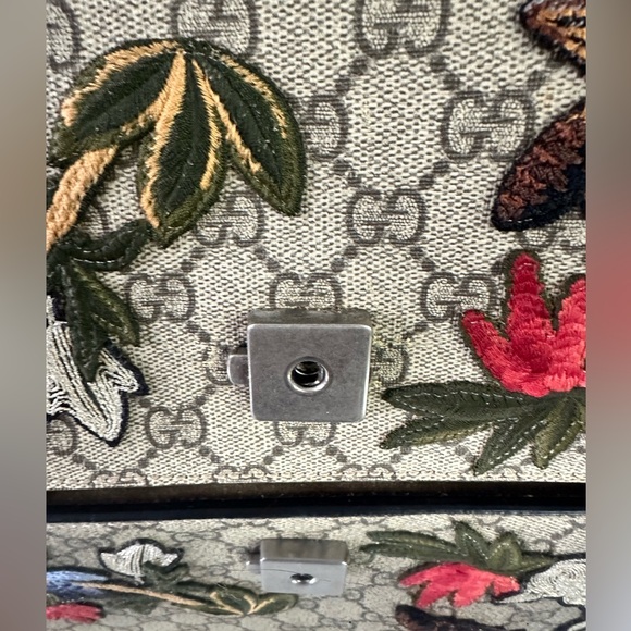 🦄💃 GUCCI RARE DIONYSUS Embroidered GG Supreme Coated Canvas - Picture 7 of 16